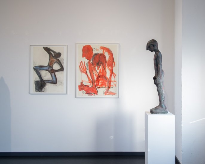 Installation der Ausstellung »Wilfried Schröder – FIGUR«